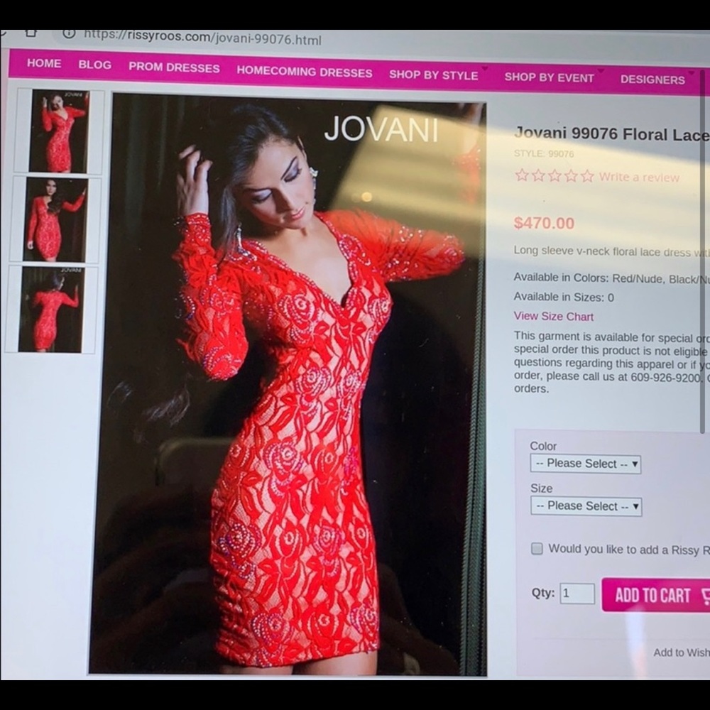 JOVANI SHORT & COCKTAIL 99076